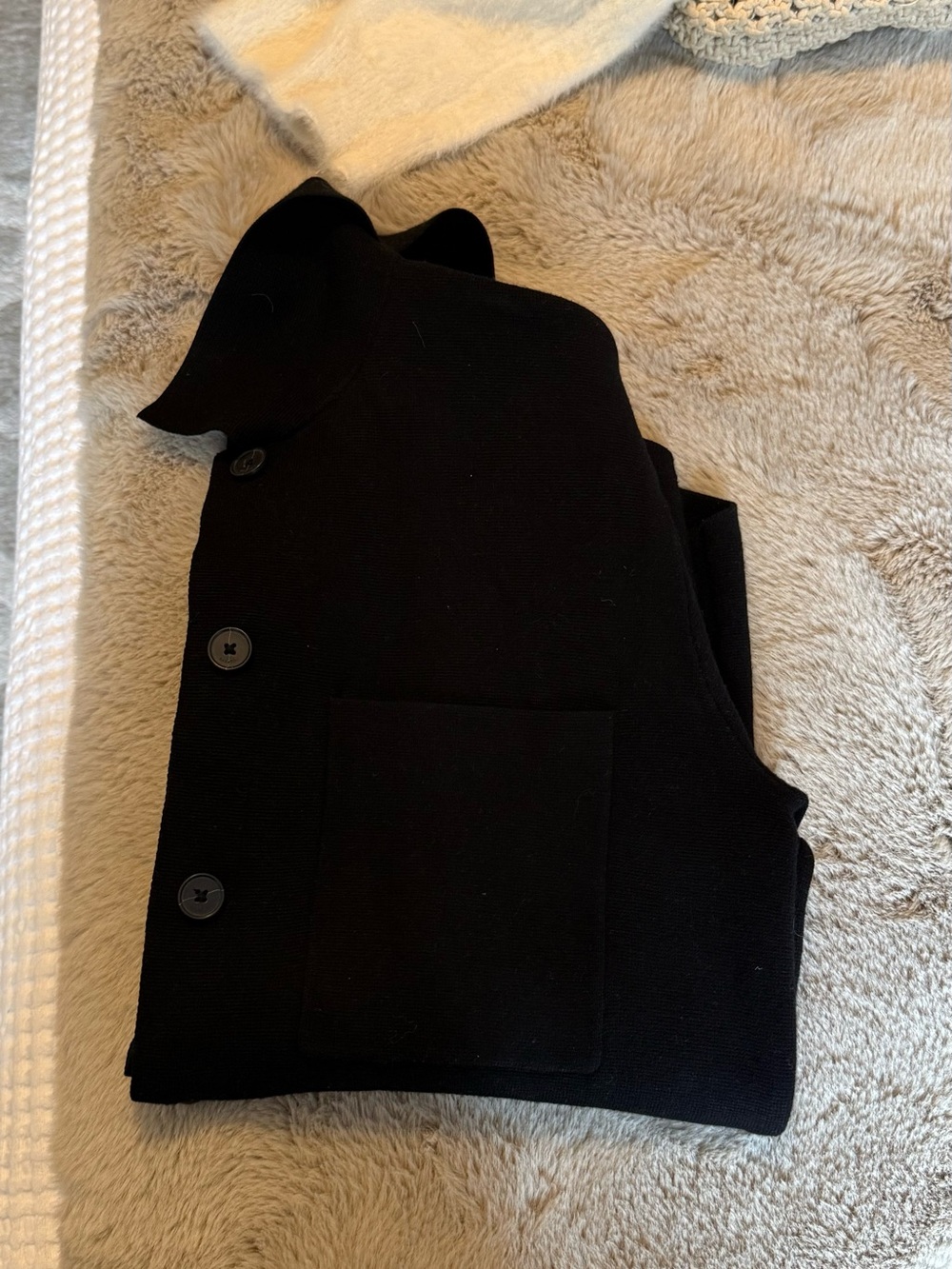 Babaton Black Button-Front Oversized Jacket - Picture 3 of 4